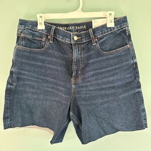 American Eagle Outfitters Women's Dark Blue Jean Shorts